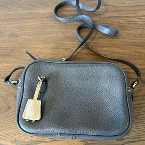 J. Crew Signet Bag in Italian Leather (Deep Pewter)